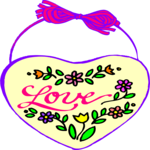 Love Plaque Clip Art