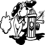 Dog Wetting Hydrant 3 Clip Art