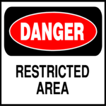 Restricted Area Clip Art