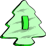 Cookie Cutter - Tree Clip Art