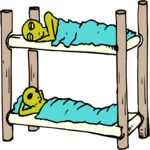 Space Aliens Sleeping Clip Art