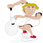 Badminton 07 Clip Art