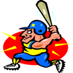 Baseball - Batter 06 Clip Art