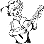 Guitarist 09 Clip Art