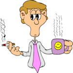 Coffee & Smoking Break Clip Art