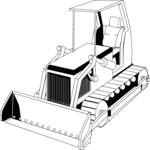 Bulldozer 08 Clip Art