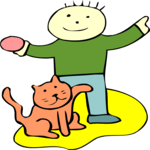 Cat Playing 1 Clip Art