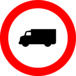 Truck Crossing 4 Clip Art