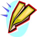 Paper Airplane 9 Clip Art