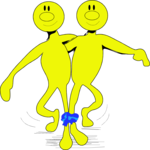 Three-Legged Race 1 Clip Art