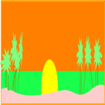 Sunset 03 Clip Art