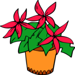 Poinsettia 05 Clip Art