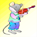 Violinist - Mouse Clip Art