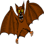 Bat 07 Clip Art