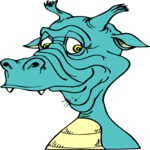 Dragon - Face 3 Clip Art