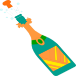 Champagne - Exploding 3 Clip Art