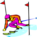 Skier 60 Clip Art