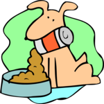 Dog & Food 10 Clip Art