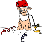 Pig as Santa 2 Clip Art