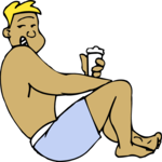 Swimsuit Guy Clip Art