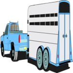 Horse Trailer 1 Clip Art