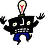 Light Bulb Man Clip Art