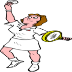 Tennis 072 Clip Art