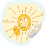 Sun Waving Clip Art