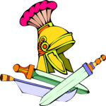 Helmet & Swords