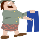 Man in Kilt Clip Art