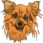 Dog Face 09 Clip Art