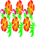 Flower Border 048 Clip Art