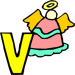 Angel V Clip Art