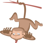 Monkey Making Face 1 Clip Art