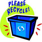 Recycling - Please! 2 Clip Art
