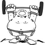 Weight Lifting 08 Clip Art