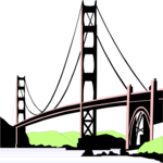 Golden Gate Bridge 1 Clip Art