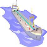 Cargo Ship 11 Clip Art