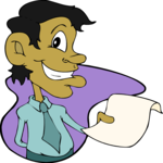 Businessman with Document 1