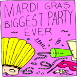 Mardi Gras Title 5 Clip Art