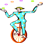 Juggler on Unicycle