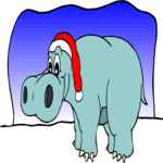 Hippo in Hat