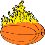 Basketball - Ball on Fire