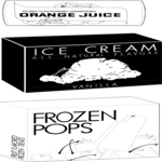 Frozen Food Collage 2 Clip Art
