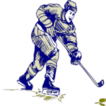 Ice Hockey - Player 39 Clip Art