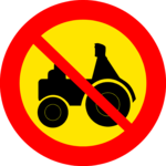 No Tractors Clip Art