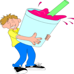 Holding Drink Clip Art