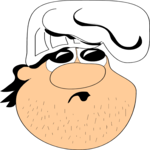 Chef - Hairy Clip Art