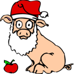 Pig as Santa 1