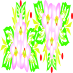 Flower Border 105 Clip Art